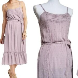Lavender Sleeveless Midi Dress